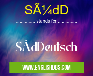 SÃ¼dD