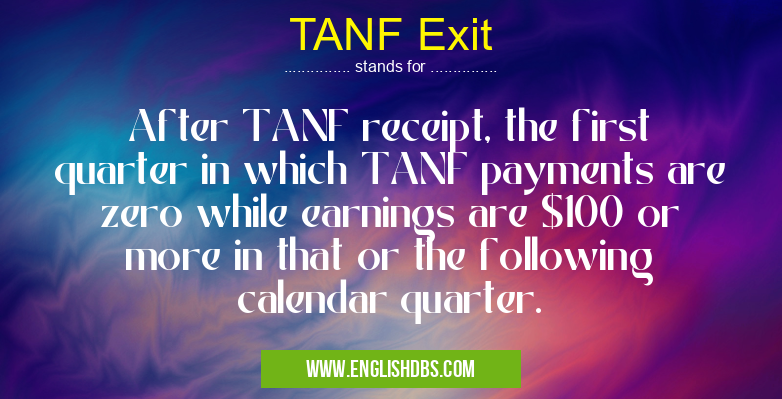 TANF Exit