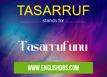 TASARRUF