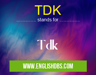 TDK