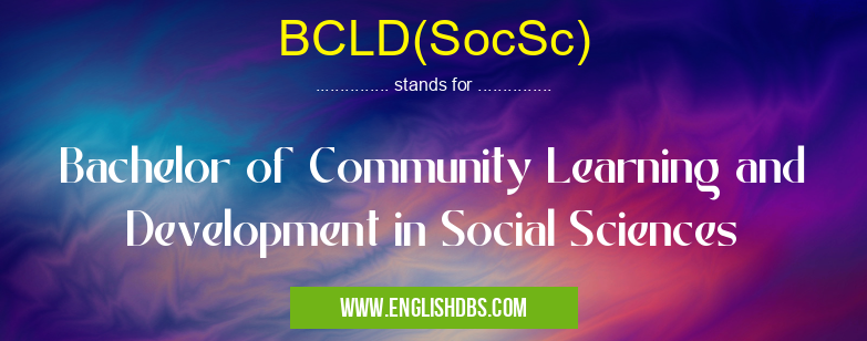 BCLD(SocSc)