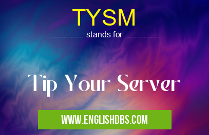 TYSM