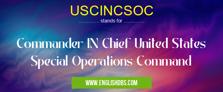 USCINCSOC