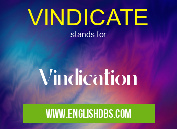 VINDICATE