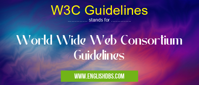W3C Guidelines