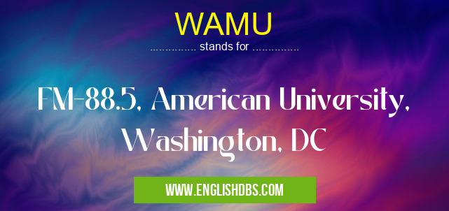 WAMU