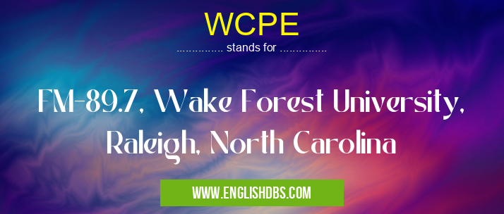WCPE