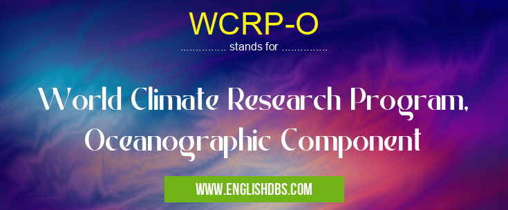 WCRP-O