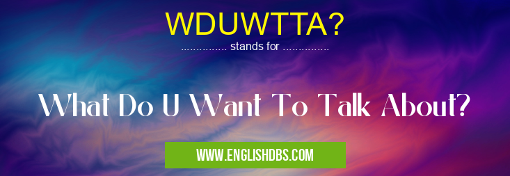 WDUWTTA?