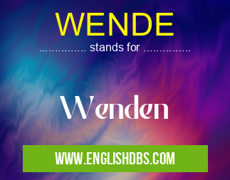 WENDE