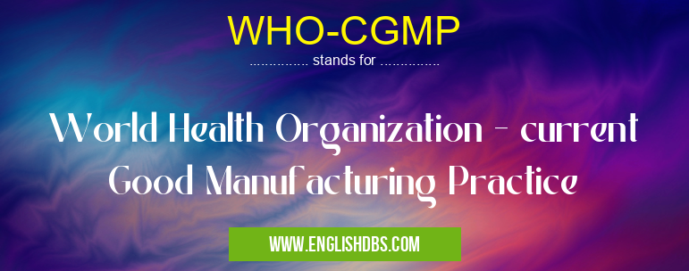 WHO-CGMP