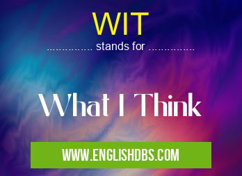 WIT