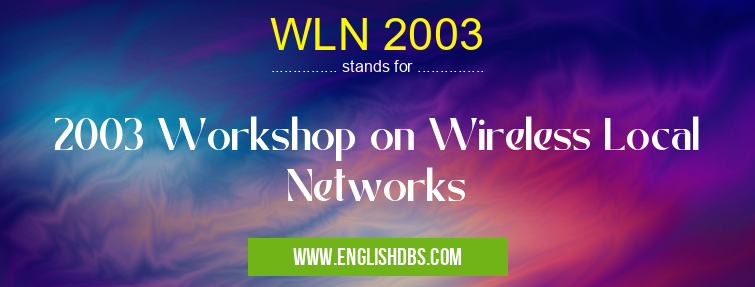 WLN 2003