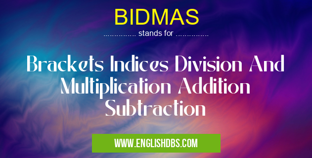 BIDMAS