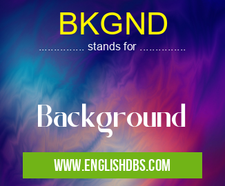 BKGND