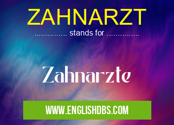 ZAHNARZT