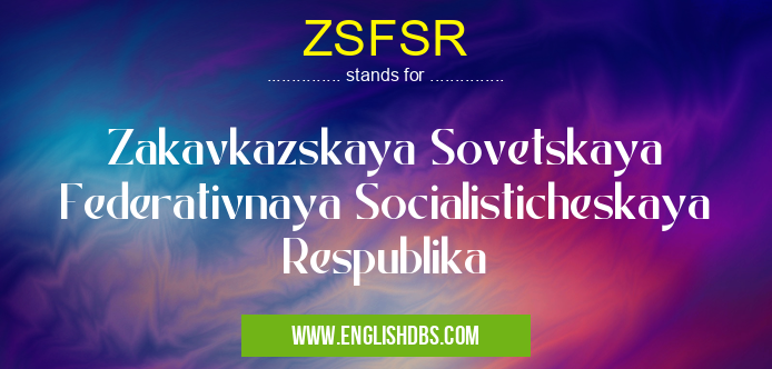 ZSFSR
