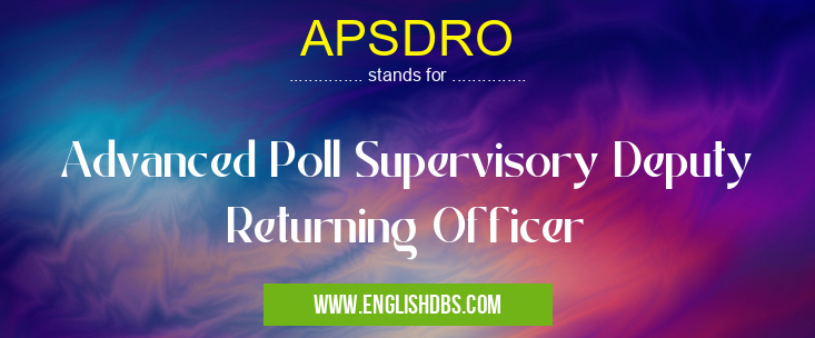 APSDRO