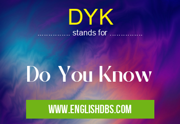 DYK