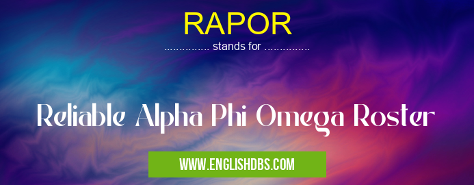 RAPOR